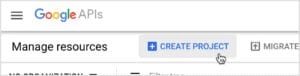 Create Project in Google Console